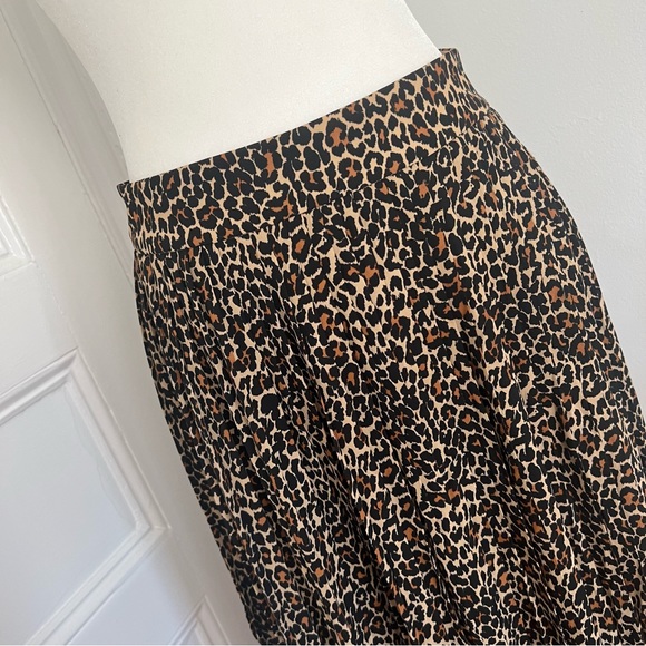 J Crew Leopard Print Midi Skirt - Picture 1 of 7